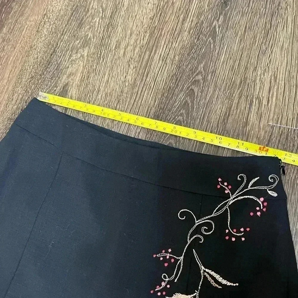 Ann Taylor LOFT embroidered skirt Sz‎ 0 - Picture 5 of 6